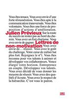 Couverture du livre « Lettres de non-motivation » de Julien Previeux aux éditions Zones