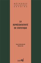 Couverture du livre « La représentativité en statistique » de Marion Selz aux éditions Ined