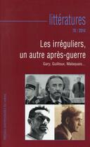 Couverture du livre « Irreguliers un autre apres guerre » de Sylvie Vignes aux éditions Pu Du Midi