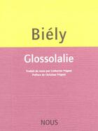Couverture du livre « Glossolalie » de Andrei Biely aux éditions Nous