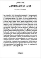 Couverture du livre « L'anthologie de l'art » de Jochen et Gerz aux éditions Analogues