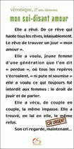 Couverture du livre « Mon soi-disant amour » de Veronique, 27 Ans, aux éditions Le Grand Souffle