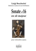 Couverture du livre « Sonate pour violoncelle et piano n 16 » de Boccherini Luigi aux éditions Delatour