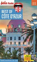 Couverture du livre « GUIDE PETIT FUTE ; THEMATIQUES ; best of Côte d'Azur (édition 2018/2019) » de  aux éditions Le Petit Fute