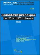 Couverture du livre « Rédacteur principal de 2e et 1re classe 2018 ; examens d'avancement de grade et de promotion interne, catégorie B » de Centre Interdepartemental De Gestion De La Petite Couronne De La Region Ile-De-France (Cig Petite Couronne) aux éditions Documentation Francaise