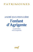 Couverture du livre « L'enfant d'Agrigente » de Festugiere Andre-Jea aux éditions Cerf