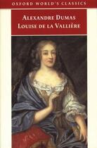 Couverture du livre « Louise de la Vallière » de Alexandre Dumas aux éditions Oxford University Press Uk