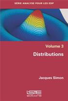 Couverture du livre « Distributions » de Jacques Simon aux éditions Iste