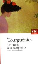 Couverture du livre « Un mois à la campagne » de Ivan Tourgueniev aux éditions Folio