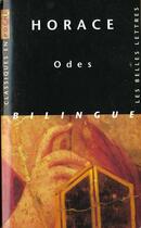 Couverture du livre « Odes » de Horace aux éditions Belles Lettres