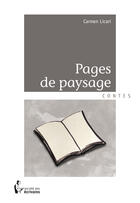 Couverture du livre « Pages de paysage » de Carmen Licari aux éditions Societe Des Ecrivains