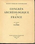 Couverture du livre « Congrès archéologique ; Flandre (édition 1992) » de  aux éditions Picard