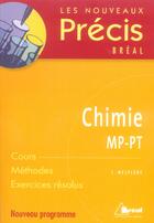 Couverture du livre « Chimie ; MP-PT » de Jacques Mesplede aux éditions Breal