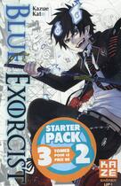 Couverture du livre « Blue exorcist ; COFFRET T.1 A T.3 » de Kazue Kato aux éditions Kaze