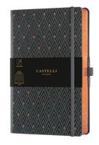 Couverture du livre « Carnet c&g grand format ligne diamant copper » de Castelli aux éditions Castelli Milano