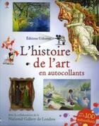 Couverture du livre « L'histoire de l'art en autocollants » de  aux éditions Usborne