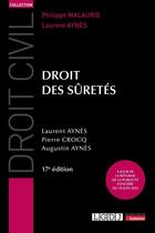 Couverture du livre « Droit des sûretés : À jour de la réforme de la publicité foncière du 19 juin 2024 (17e édition) » de Laurent Aynes et Augustin Crocq aux éditions Lgdj