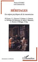 Couverture du livre « Héritages : Les enjeux psychiques de la transmission » de  aux éditions Editions L'harmattan