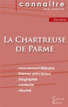 Couverture du livre « Fiche de lecture la chartreuse de Parme de Stendhal ; analyse littéraire de référence et résumé complet » de  aux éditions Editions Du Cenacle