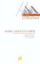 Couverture du livre « Entre l'ange et la bete - l'homme et ses limites au moyen age » de Bely M-E. aux éditions Pu De Lyon