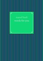 Couverture du livre « Words for you » de Manel Baali aux éditions Books On Demand