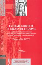 Couverture du livre « Extreme pauvrete et droits de l'homme » de Florence Tourette aux éditions Pu Droit Clermont-ferrand