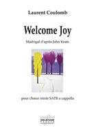 Couverture du livre « Welcome joy » de Coulomb Laurent aux éditions Delatour