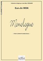 Couverture du livre « Monologue pour clarinette basse » de Won Eun-Jin aux éditions Delatour