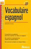 Couverture du livre « Vocabulaire espagnol » de Antoinette De Jorna aux éditions Bordas