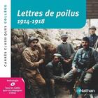Couverture du livre « Lettres de poilus 1914-1918 » de Christiane Cadet aux éditions Nathan