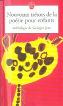 Couverture du livre « Nouveau tresor de poesie pour les enfants » de Georges Jean aux éditions Le Livre De Poche