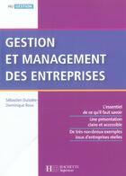 Couverture du livre « HU GESTION ; gestion et management des entreprises » de Duizabo-S+Roux-D aux éditions Hachette Education