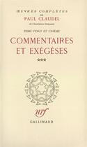 Couverture du livre « Oeuvres complètes t.21 » de Paul Claudel aux éditions Gallimard