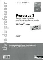 Couverture du livre « Processus 3 bts cgo 2e annee professeur 2014 » de Chamillard/Hingray aux éditions Nathan