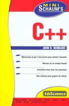 Couverture du livre « C++ » de John R. Hubbard aux éditions Dunod