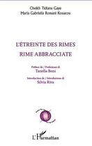 Couverture du livre « L'étreinte des rimes ; rimme abbracciate » de Cheikh Tidiane Gaye aux éditions L'harmattan