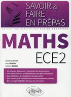 Couverture du livre « Maths ece2 » de Fevre/Gorlier aux éditions Ellipses