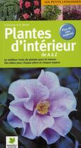 Couverture du livre « Plantes d'appartement » de Greiner-K+Weber-A aux éditions Marabout