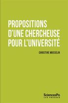 Couverture du livre « Transformer les universités ; s'appuyer sur la recherche pour agir » de Christine Musselin aux éditions Presses De Sciences Po