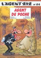 Couverture du livre « L'agent 212 Tome 24 : agent de poche » de Daniel Kox et Raoul Cauvin aux éditions Dupuis