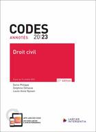 Couverture du livre « Codes annotés : Droit civil (édition 2023) » de Denis Philippe et Delphine Dehasse aux éditions Larcier