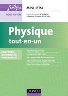 Couverture du livre « Physique ; MPSI, PTSI ; tout-en-un » de Damien Jurine et Stephane Cardini et Bernard Salamito et Marie-Noelle Sanz aux éditions Dunod