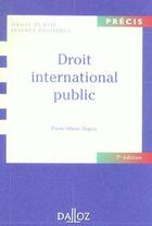 Couverture du livre « Droit International Public » de Pierre-Marie Dupuy aux éditions Dalloz