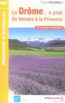 Couverture du livre « La drôme à pied ; 26-pr-d026 » de  aux éditions Ffrp