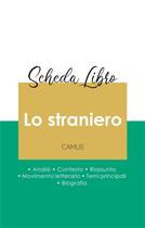 Couverture du livre « Scheda libro lo straniero di Albert Camus (analisi letteraria di riferimento e riassunto completo) » de  aux éditions Paideia Educazione