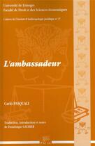 Couverture du livre « L'ambassadeur » de Pasquali Carlo aux éditions Pu De Limoges
