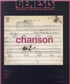 Couverture du livre « Chanson » de Chaudier/July aux éditions Pu De Paris-sorbonne