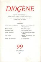 Couverture du livre « Diogene 99 » de Collectifs Gallimard aux éditions Gallimard