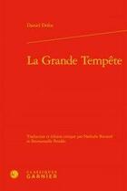 Couverture du livre « La grande tempête » de Daniel Defoe aux éditions Classiques Garnier