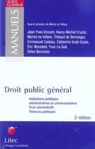 Couverture du livre « Droit public general » de Michel De Viliers aux éditions Lexisnexis